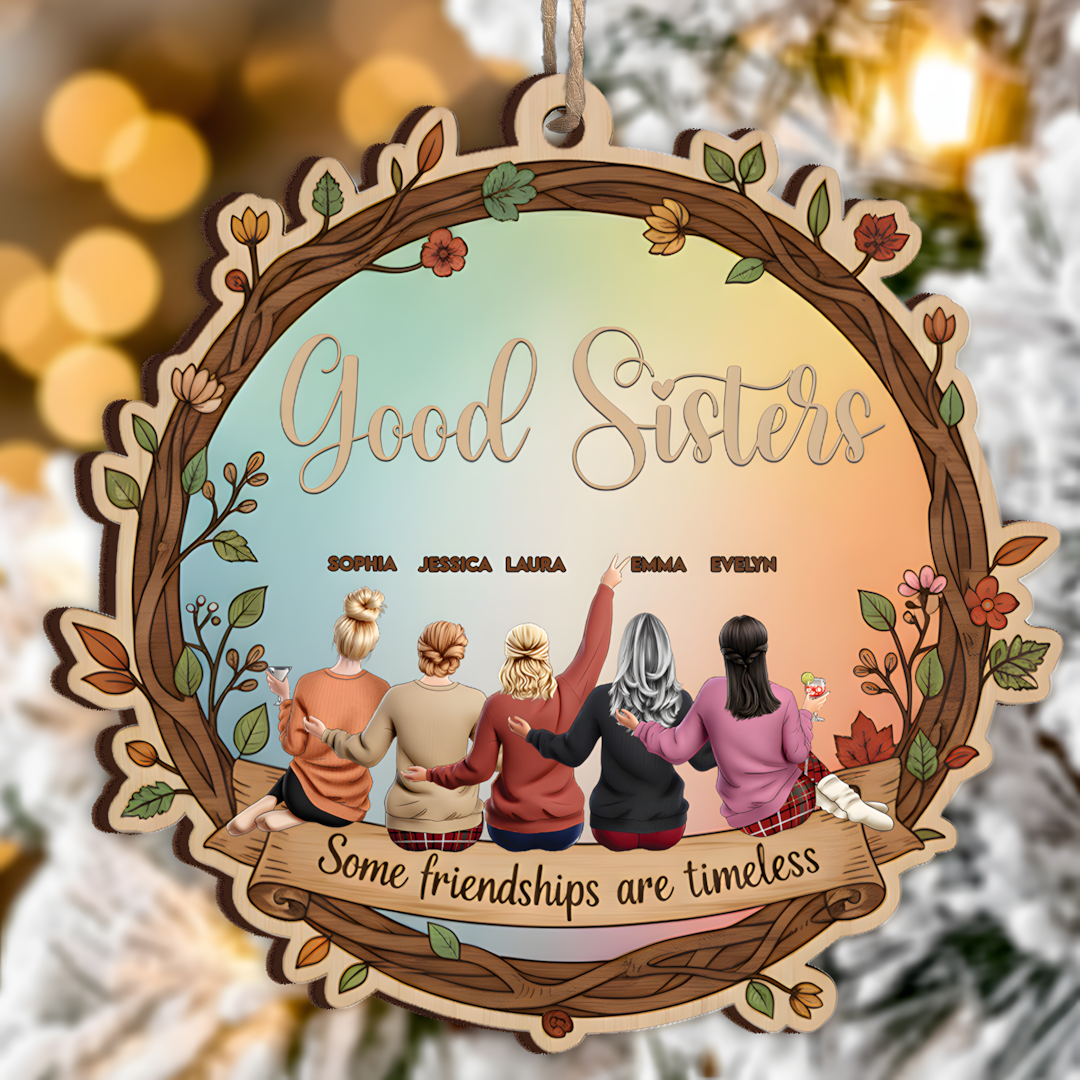 Some Friendships Are Timeless - Thank You Gifts For Friends, Sisters - Personalized Wood Ornament - Christmas Gift For Friend