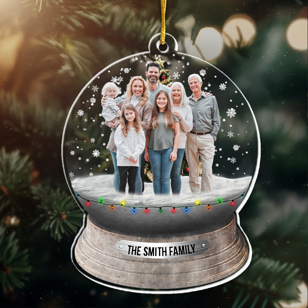 Custom Photo Family, Friends - Personalized Family Photo Ornament