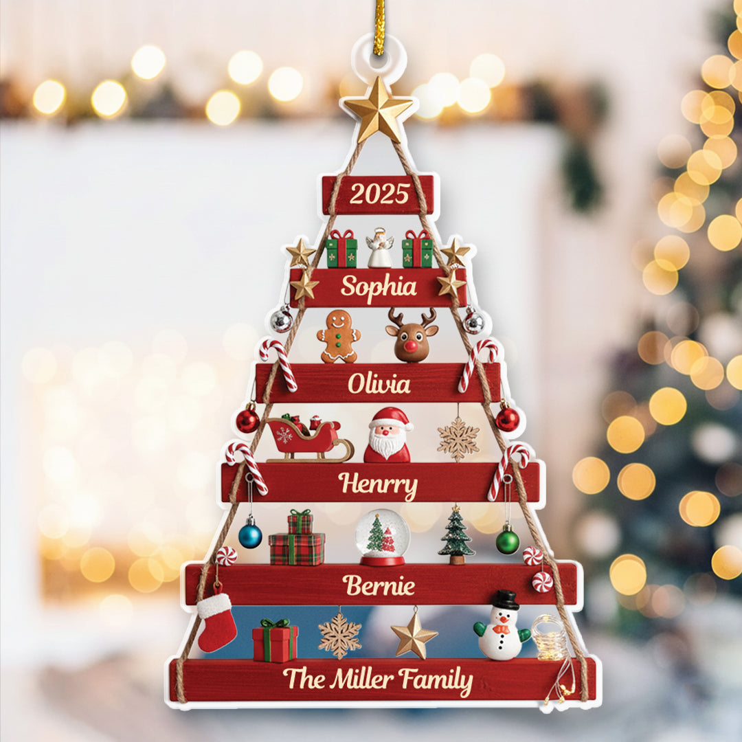 Custom Acrylic Ornament - Personalized Christmas Birthday Gifts For Mom, Dad, Brother, Sister, Kids - Together We Shine At Christmas