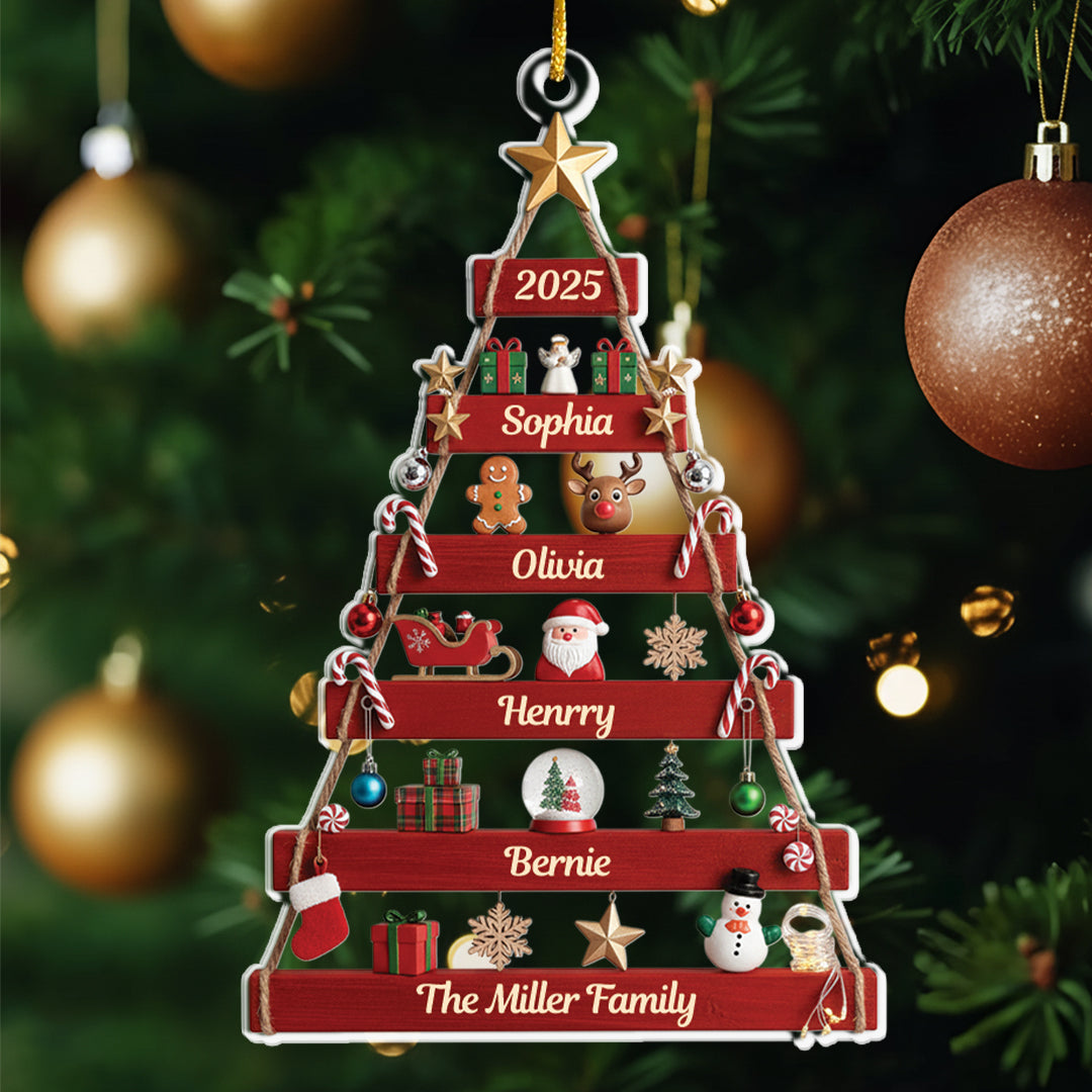 Custom Acrylic Ornament - Personalized Christmas Birthday Gifts For Mom, Dad, Brother, Sister, Kids - Together We Shine At Christmas