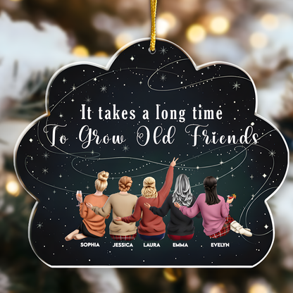 Friends Like Star - Thank You Gifts For Friends, Sisters - Personalized Acrylic Ornament - Christmas Gift For Friend