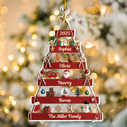 Custom Acrylic Ornament - Personalized Christmas Birthday Gifts For Mom, Dad, Brother, Sister, Kids - Together We Shine At Christmas