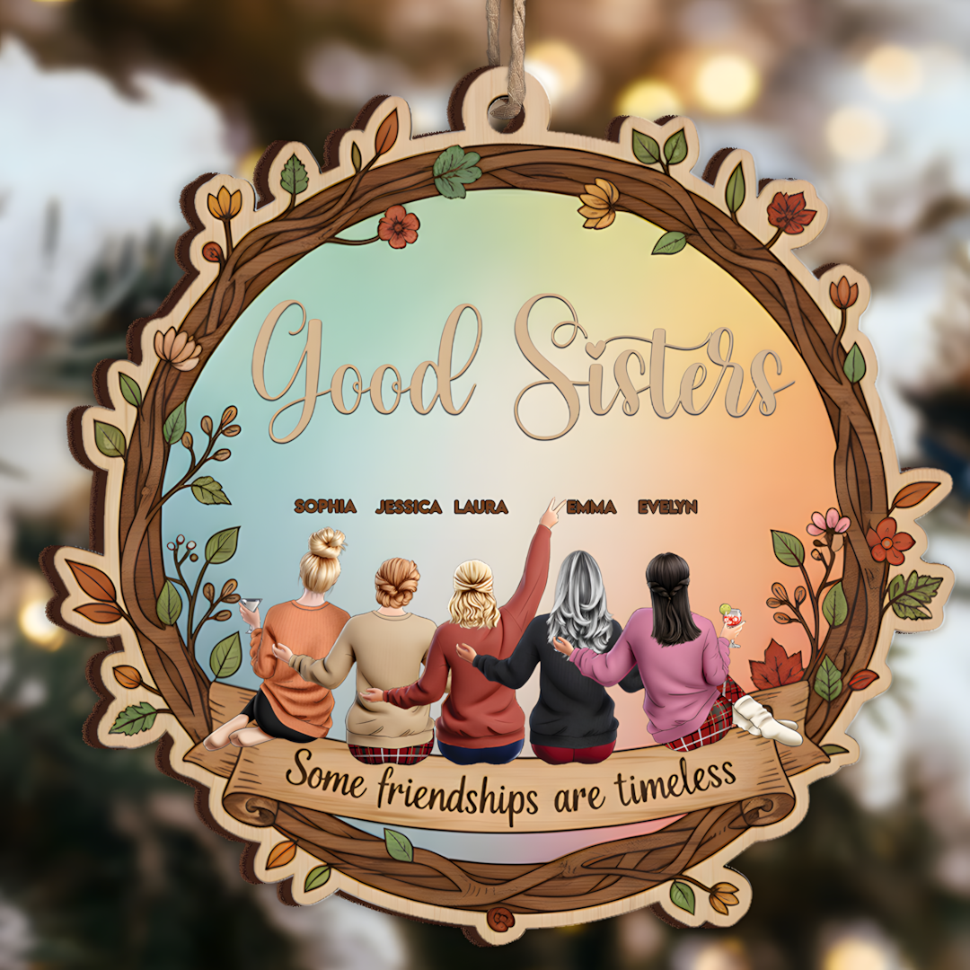 Some Friendships Are Timeless - Thank You Gifts For Friends, Sisters - Personalized Wood Ornament - Christmas Gift For Friend