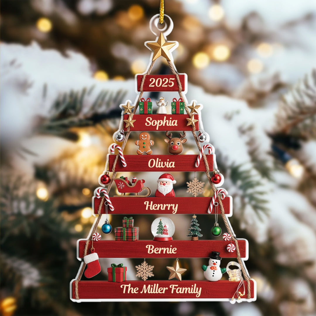 Custom Acrylic Ornament - Personalized Christmas Birthday Gifts For Mom, Dad, Brother, Sister, Kids - Together We Shine At Christmas