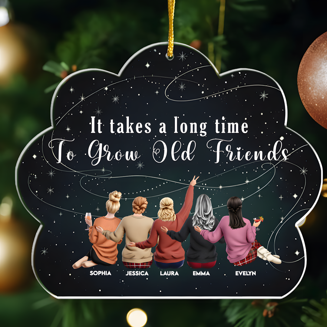 Friends Like Star - Thank You Gifts For Friends, Sisters - Personalized Acrylic Ornament - Christmas Gift For Friend