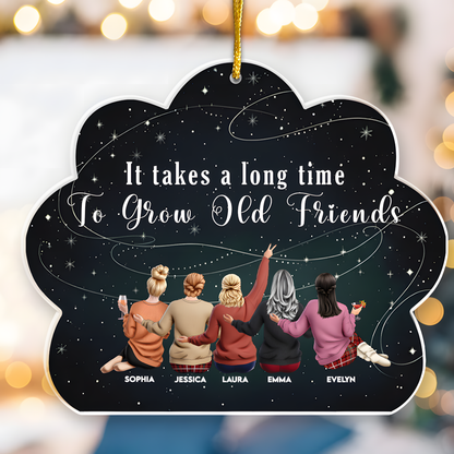Friends Like Star - Thank You Gifts For Friends, Sisters - Personalized Acrylic Ornament - Christmas Gift For Friend