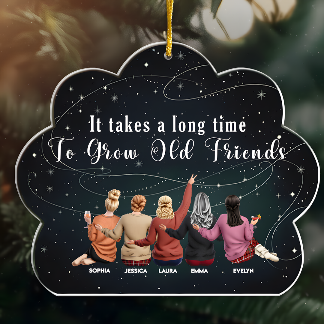 Friends Like Star - Thank You Gifts For Friends, Sisters - Personalized Acrylic Ornament - Christmas Gift For Friend