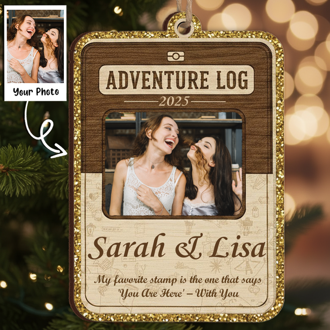 My Favorite Stamp Custom Friendship Ornament - Adventure Log Gift
