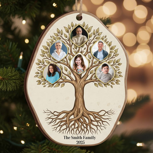 Generational Family Tree Photo - Custom Picture Upload Keepsake