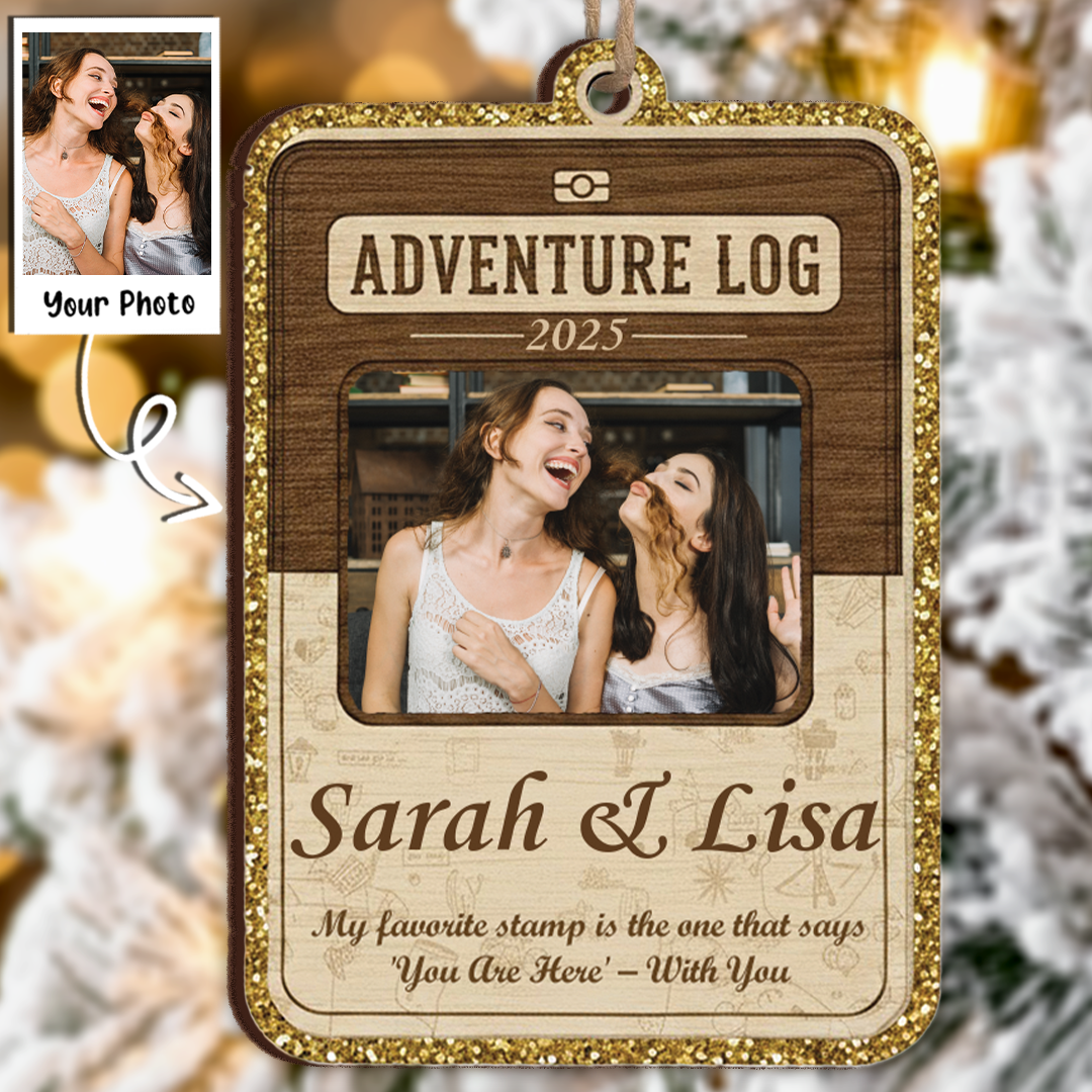 My Favorite Stamp Custom Friendship Ornament - Adventure Log Gift