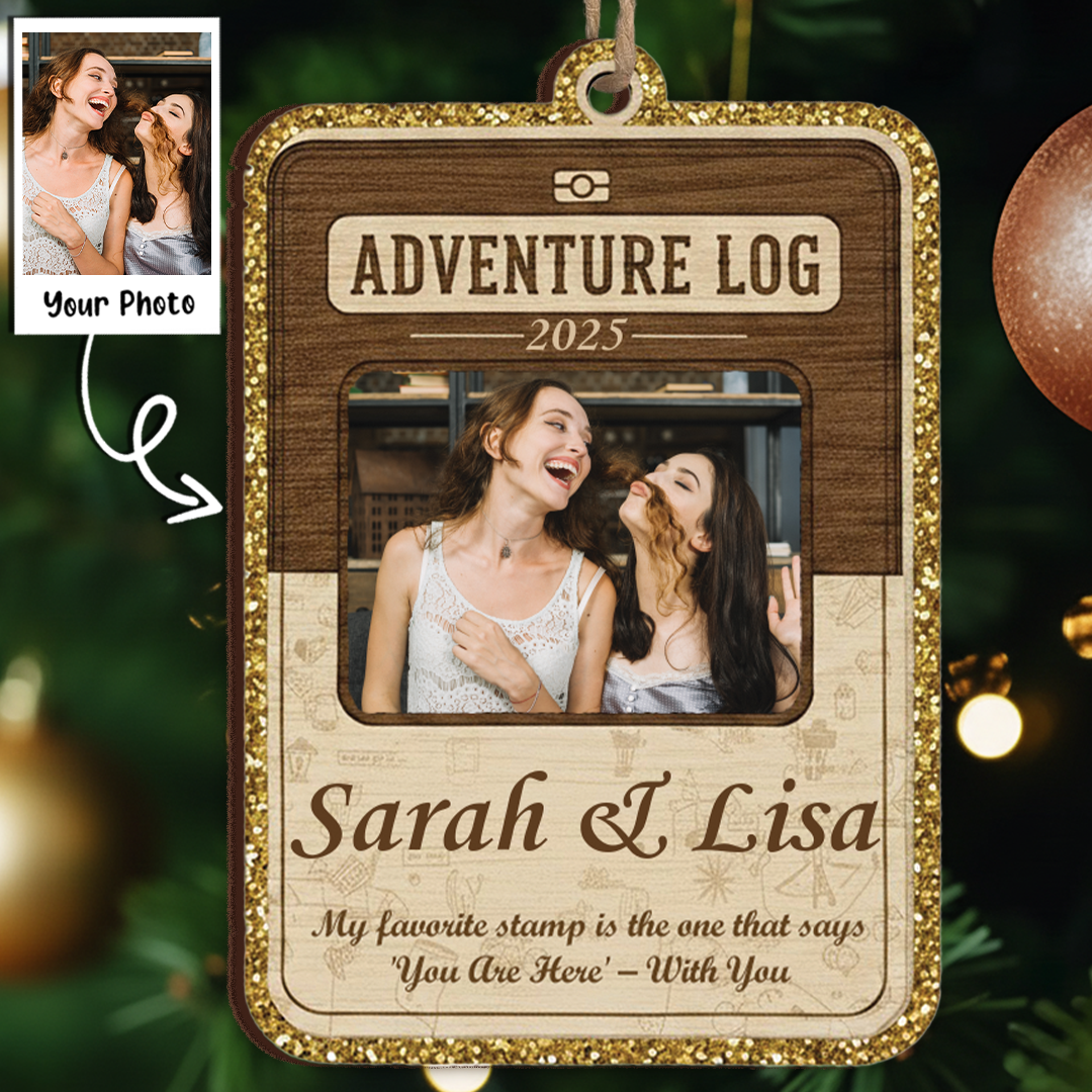My Favorite Stamp Custom Friendship Ornament - Adventure Log Gift