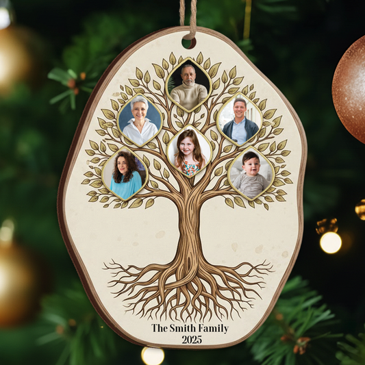 Generational Family Tree Photo - Custom Picture Upload Keepsake