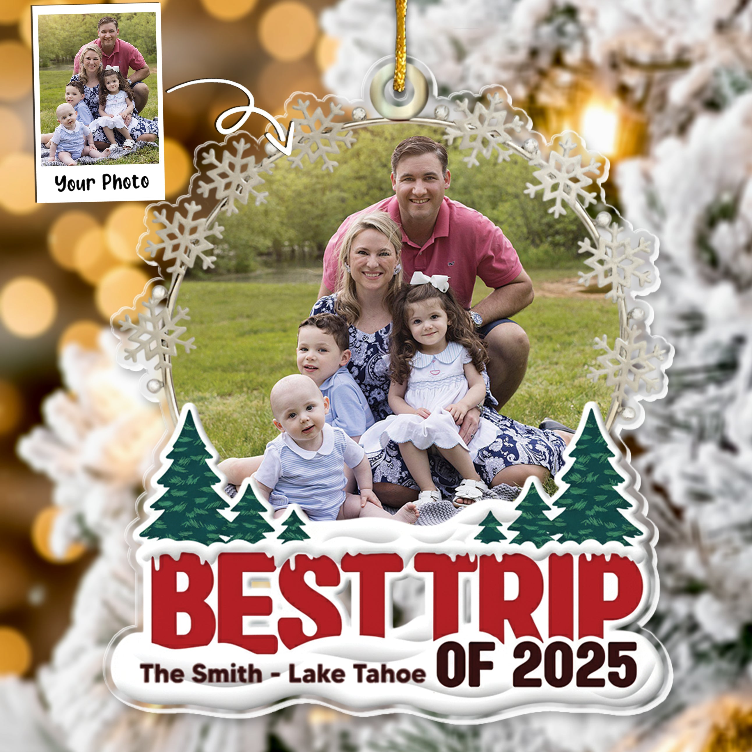 Best Trip Of 2025 - Personalized Acrylic Photo Ornament