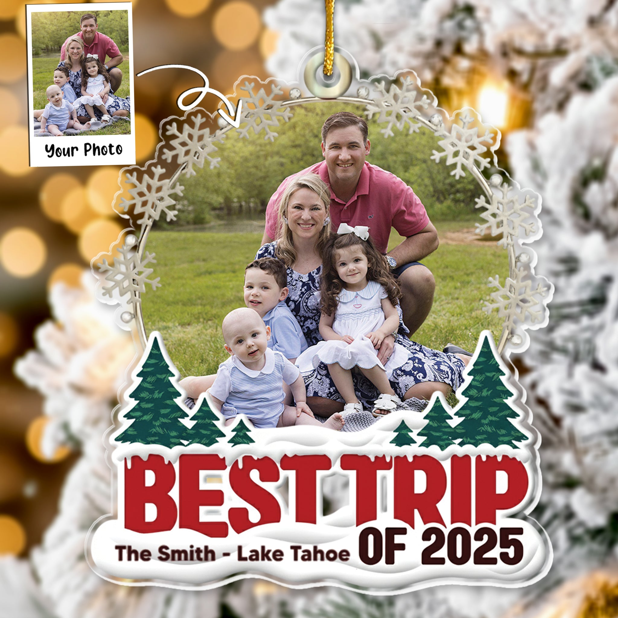 Best Trip Of 2025 - Personalized Acrylic Photo Ornament