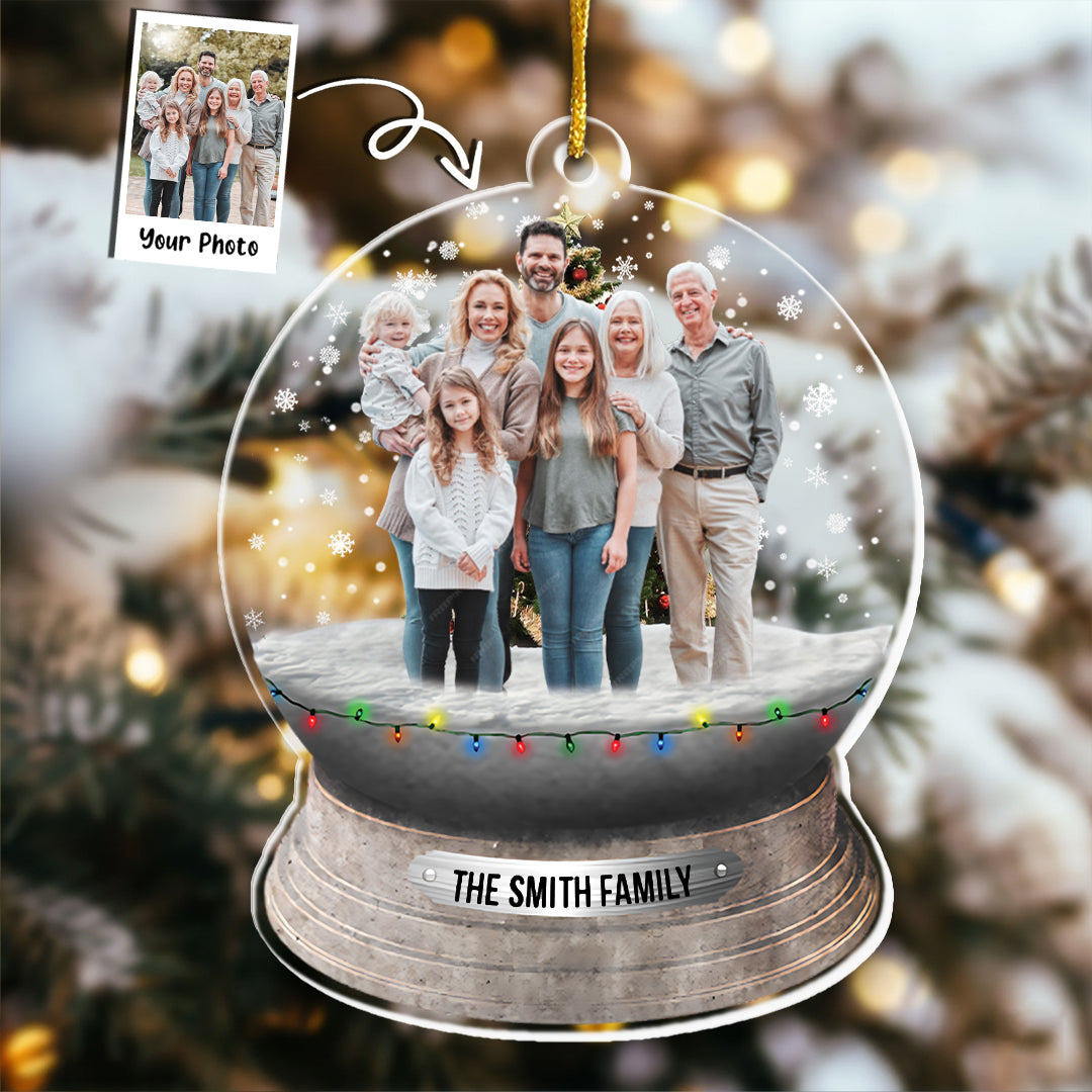 Custom Photo Family, Friends - Personalized Family Photo Ornament