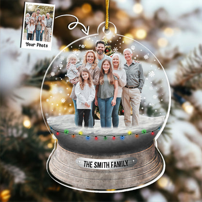 Custom Photo Family, Friends - Personalized Family Photo Ornament