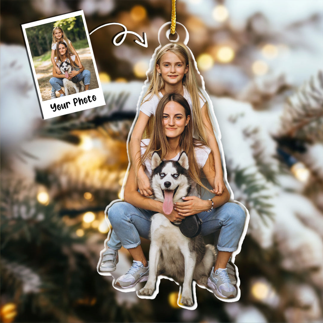 Custom Photo Christmas Gift From Santa - Dog & Cat Personalized Custom Ornament
