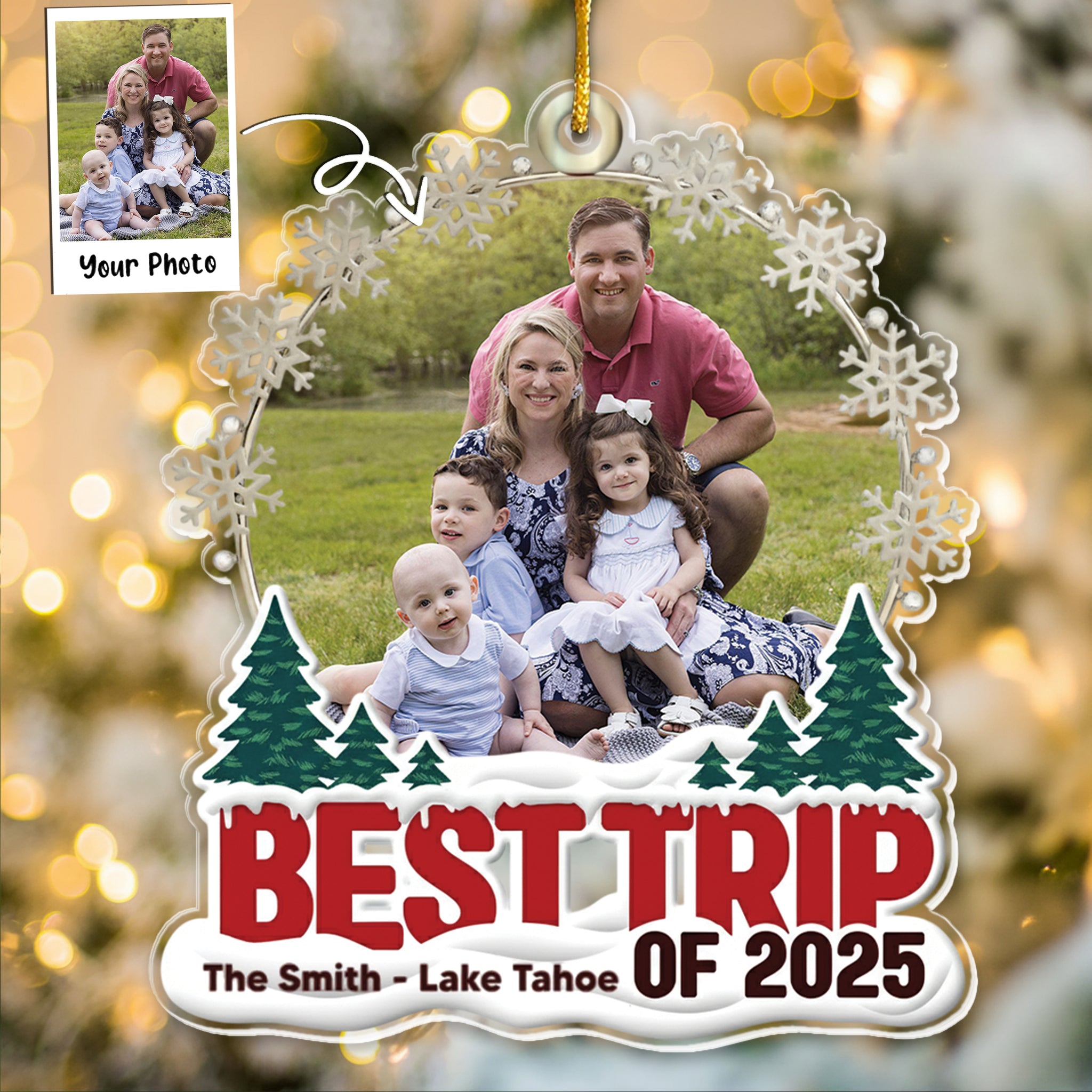 Best Trip Of 2025 - Personalized Acrylic Photo Ornament