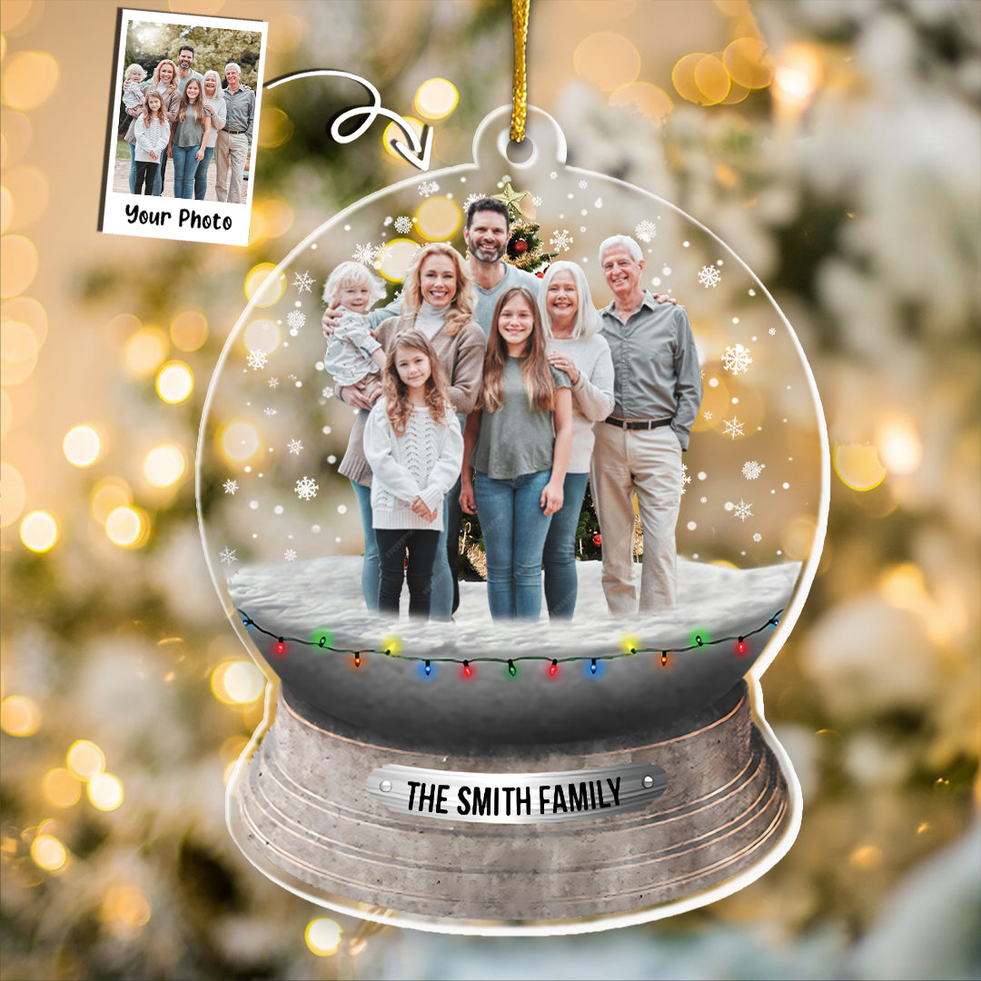 Custom Photo Family, Friends - Personalized Family Photo Ornament