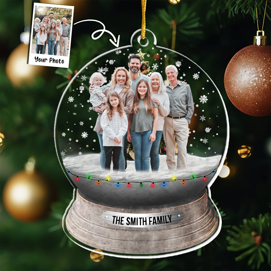 Custom Photo Family, Friends - Personalized Family Photo Ornament
