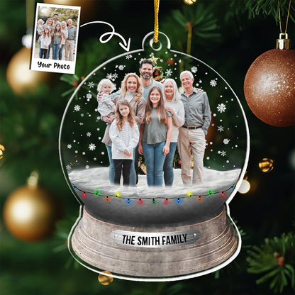 Custom Photo Family, Friends - Personalized Family Photo Ornament