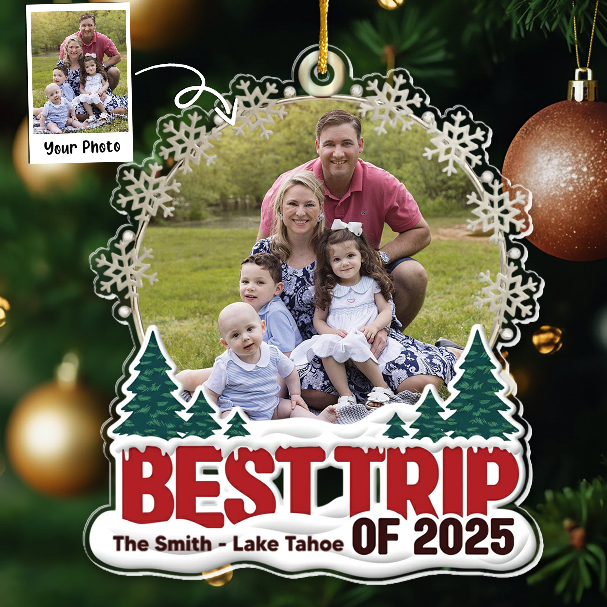 Best Trip Of 2025 - Personalized Acrylic Photo Ornament