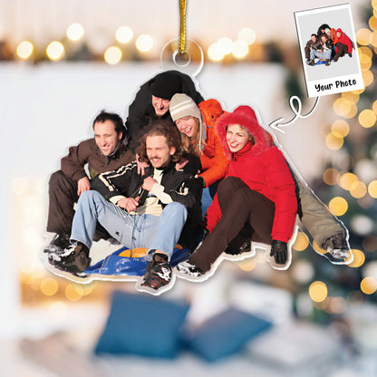 Gift For Friend - Personalized Friends Photo Ornament Christmas Gift For Friend