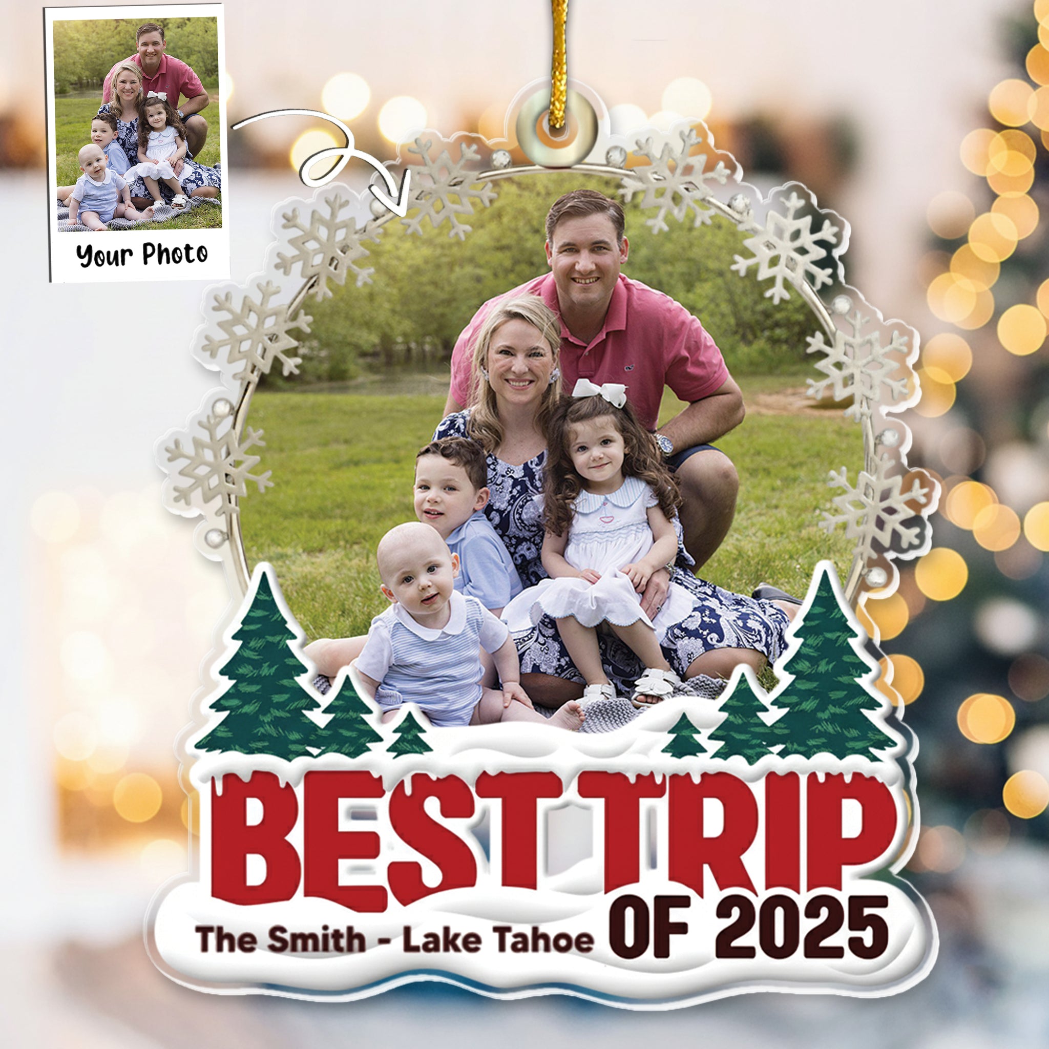 Best Trip Of 2025 - Personalized Acrylic Photo Ornament