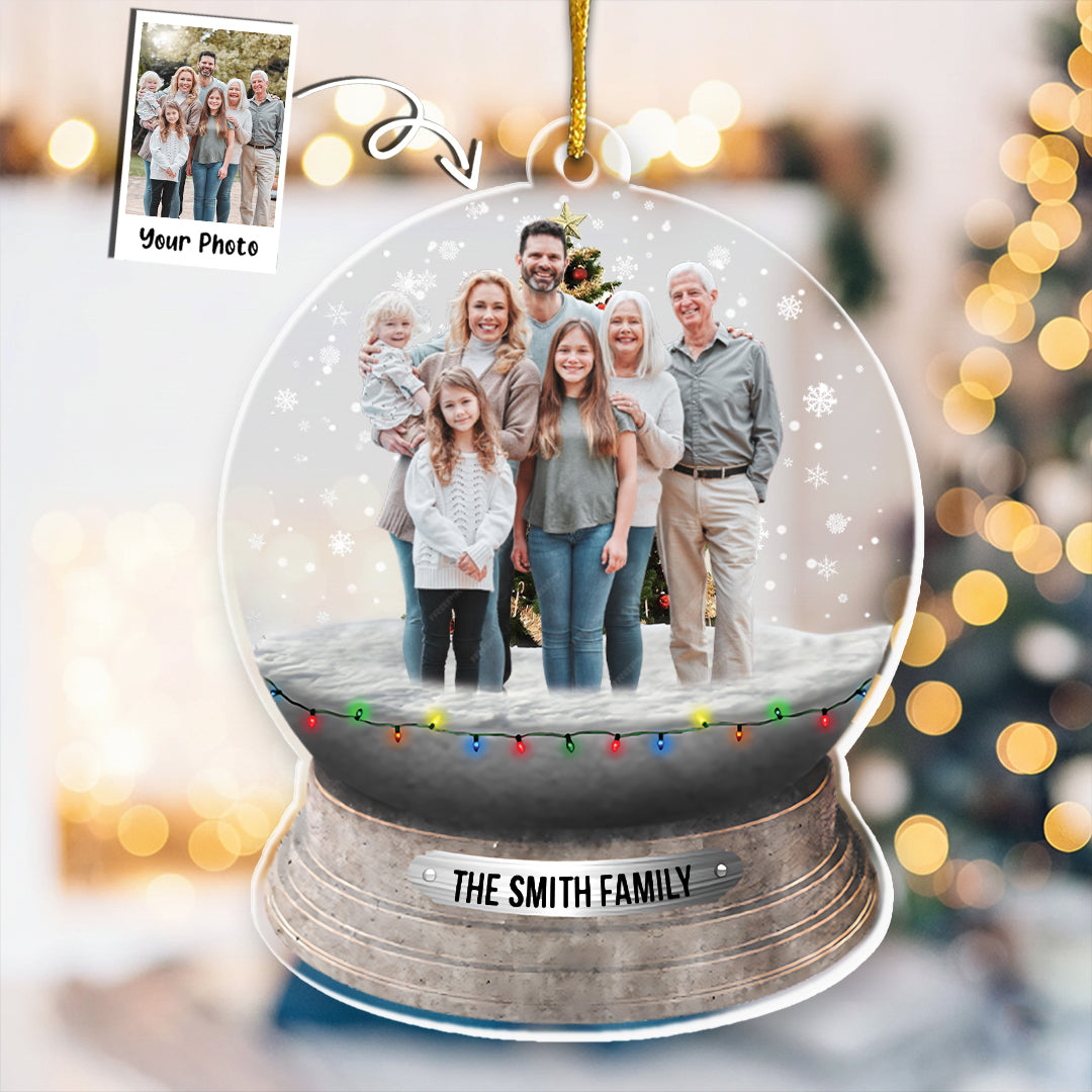 Custom Photo Family, Friends - Personalized Family Photo Ornament