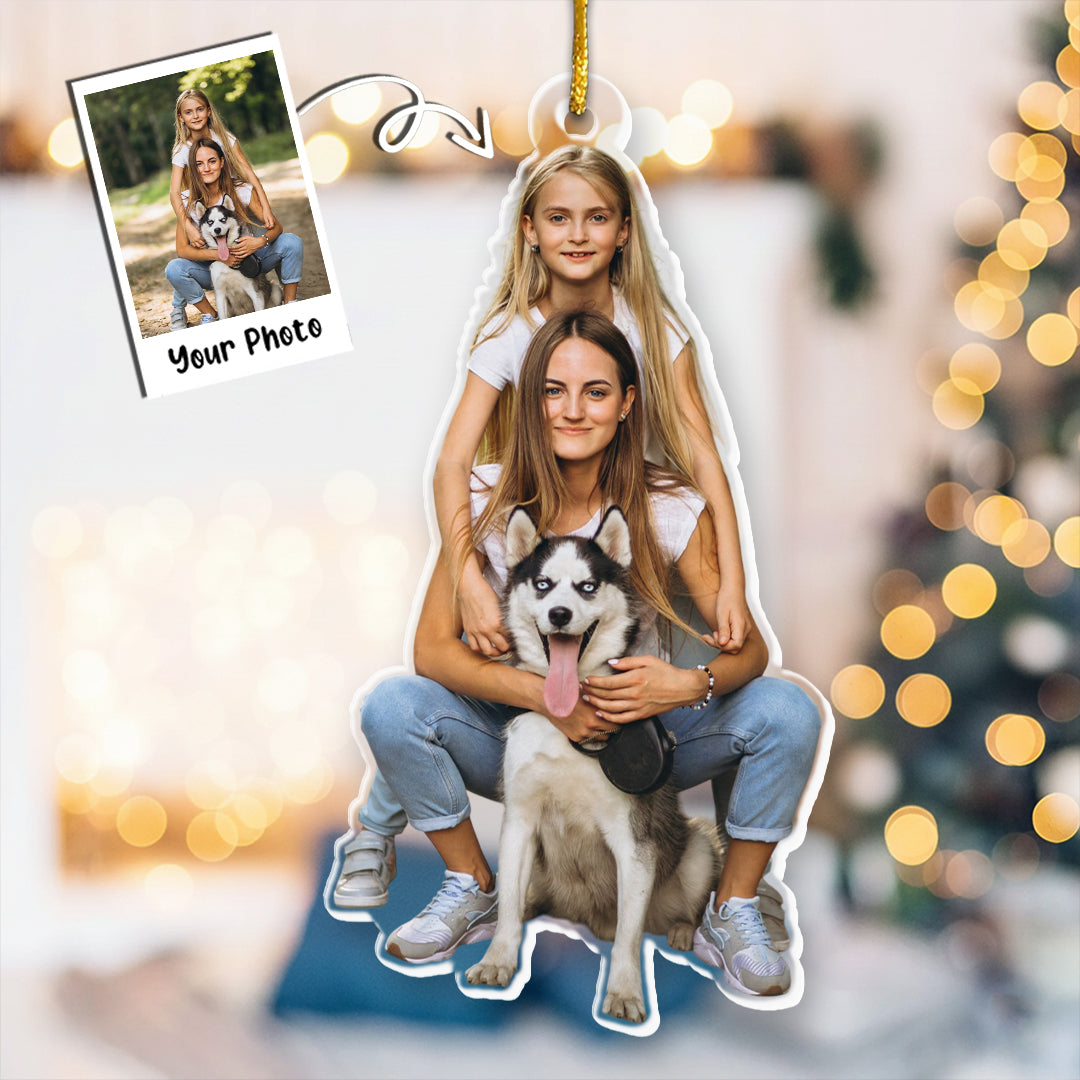 Custom Photo Christmas Gift From Santa - Dog & Cat Personalized Custom Ornament
