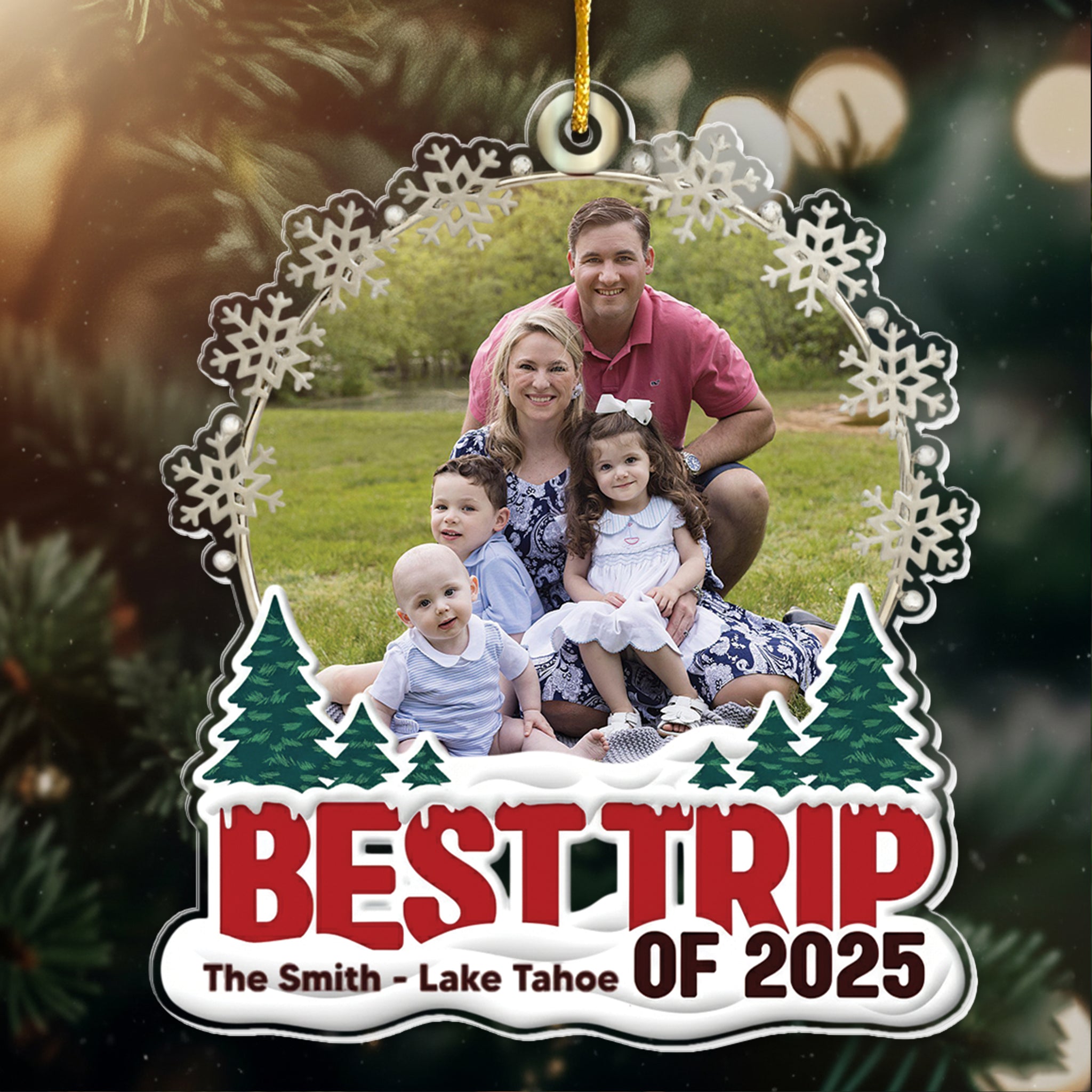 Best Trip Of 2025 - Personalized Acrylic Photo Ornament