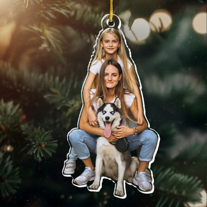 Custom Photo Christmas Gift From Santa - Dog & Cat Personalized Custom Ornament