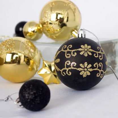 44Pcs 3/6CM Christmas Ball Christmas Tree Decoration Ornaments for Home Decor Halloween New Year Navidad Pendant Ball Accessory